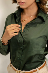 Green Basic Shirt