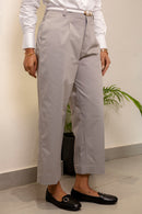 Grey Cotton Trousers